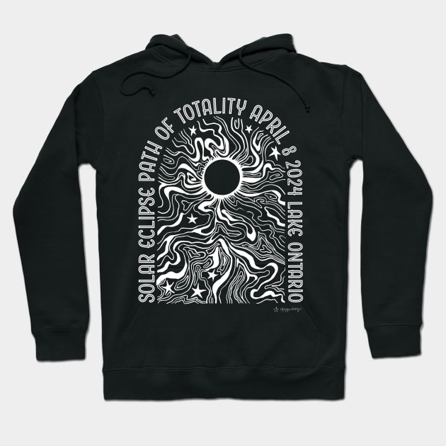 Solar Eclipse Lake Ontario Hoodie by maggiehenryart